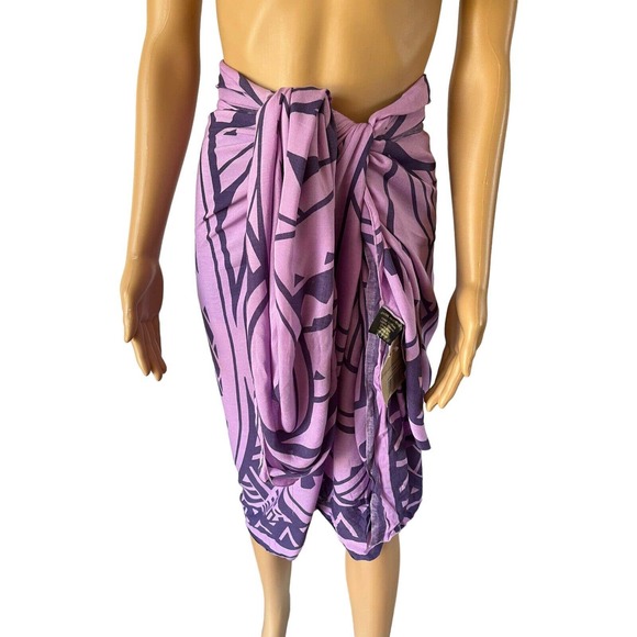 NWT Casual Movements Purple Geo Print Infinity Multi Use Sarong One Size - Picture 5 of 7